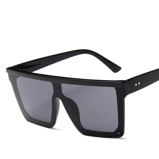 Luxury Designer Retro Classic Oversized Square Sunglasses with Big One-Piece Lenses: Shades for Men and Women