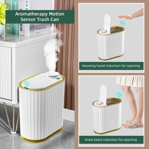 Smart Waste Management: JOYBOS Smart Trash Can with Aromatherapy Air Freshener for Every Space