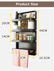 Effortless Organization: Wall-Mounted 2-Tier/3-Tier Foldable Storage Rack for a Stylish Kitchen