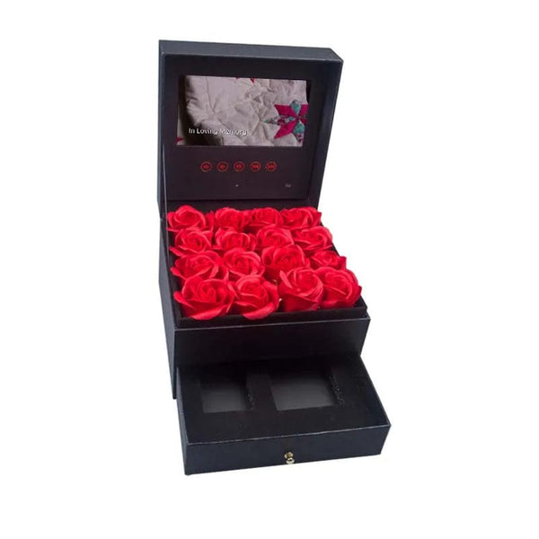 Unveil Your Love Story: Paper Crafts Ring Box with LCD Screen - a Modern Elegance