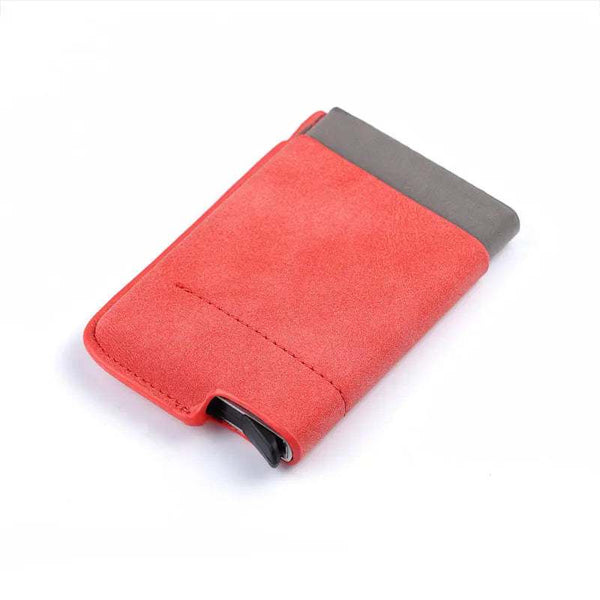 Sophisticated Simplicity: Slim Smart Card Holder PU Leather Wallets with RFID Protection