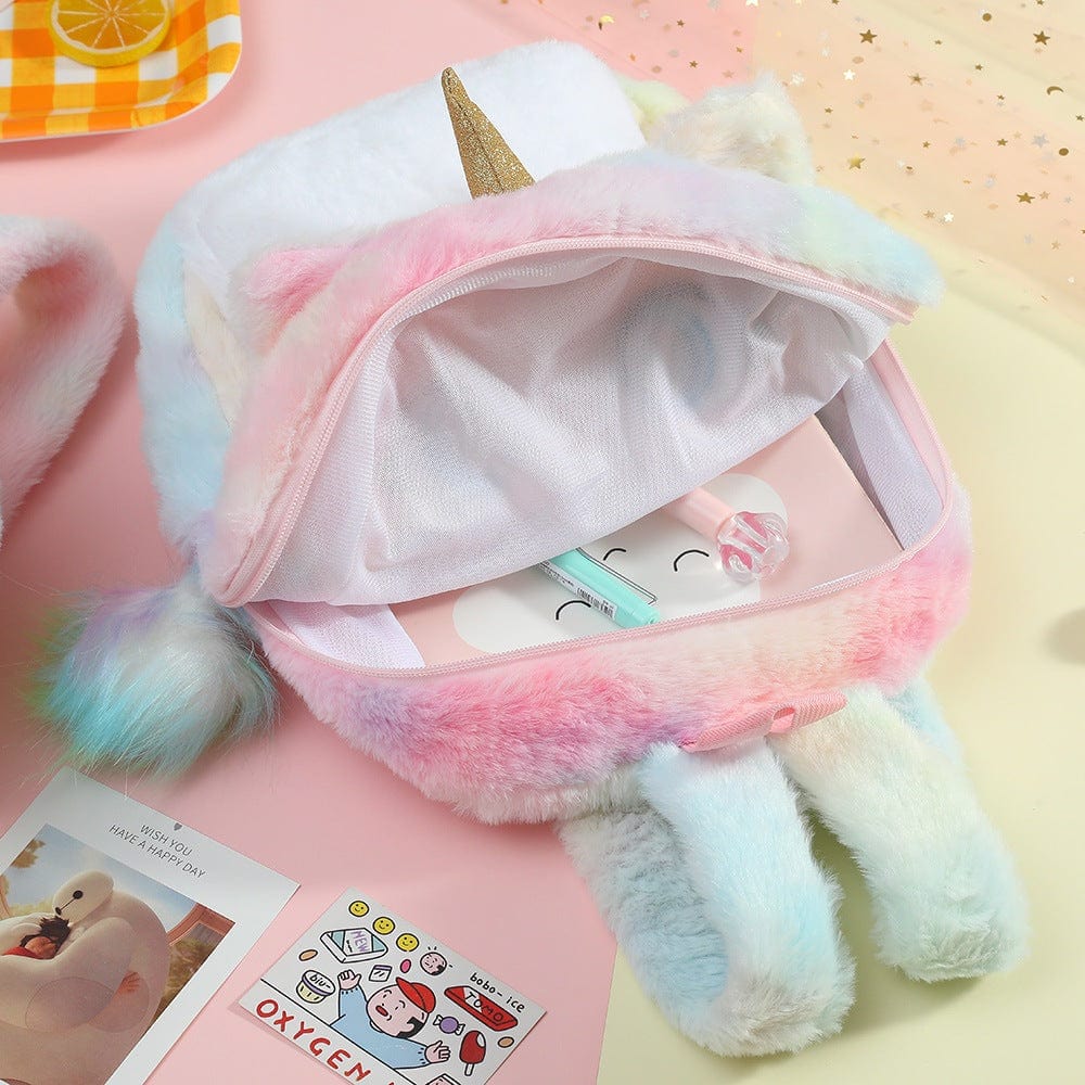 Children's Plush Unicorn Backpack – The Adorable Toddler's Best Friend for School