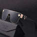 Metal Frame One-Piece Sun Glasses - New Luxury Gafas Mujer, Fashionable Sunglasses for Women