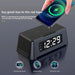 Wireless Charging Alarm Clock: 15W Fast Charger Stand Station for Mobile Phones