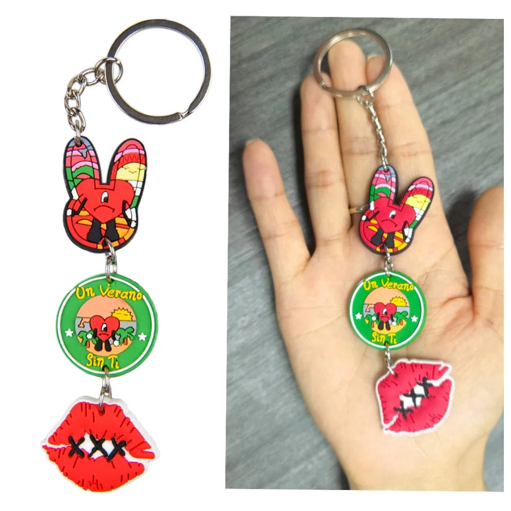 Promote with Style: 3D Soft PVC Rubber Keychains - Featuring Bad Bunny