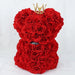 Regal Romance: Luxurious Gorgeous Romantic Preserved Rose Bear with Crown