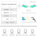 Fashion Rimless Cat Eye Sunglasses: Triangle UV400 Female Eyewear