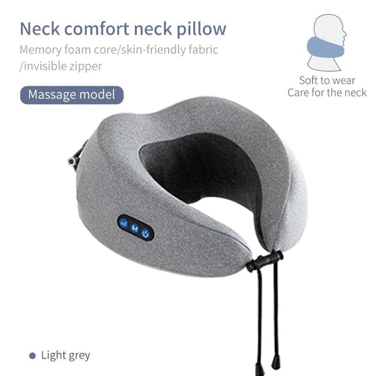 Relax and Unwind: Electric U-shaped Massage Pillow with Kneading and Hot Compress