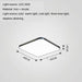 Elevate Your Room with Dimmable Ultra-Thin LED Ceiling Light - Nordic Modern Design