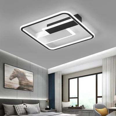 LED Simple Modern Ceiling Lamp Atmosphere Package for Master Bedroom and Study Spaces