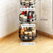 Stainless Steel Adjustable Shelf 3 Tier Organizers: 360-Degree Kitchen Storage Solution