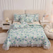 Soft Splendor: Skin-Friendly Printed Walf Checks Bedspread for a Cozy, High-Quality Bedroom