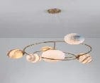 Glass Moon Pendant Ceiling Lamp - Modern Chandeliers for a Creative Living Space