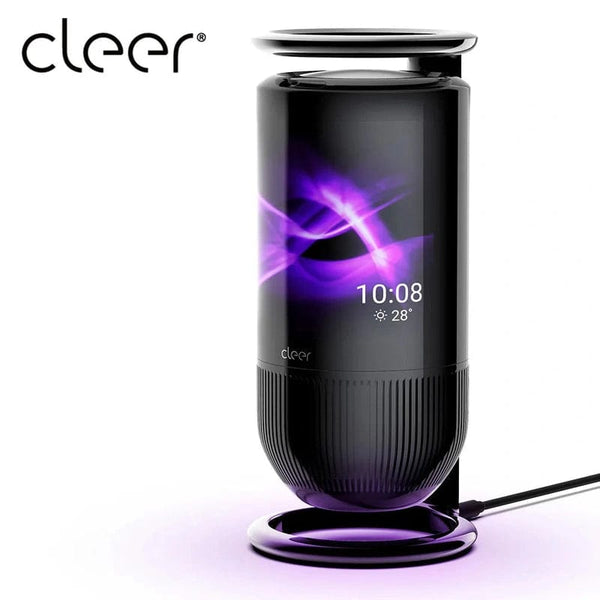 Alexa Speaker with AMOLED Display: Portable WiFi High-End LED Light, Curved Screen