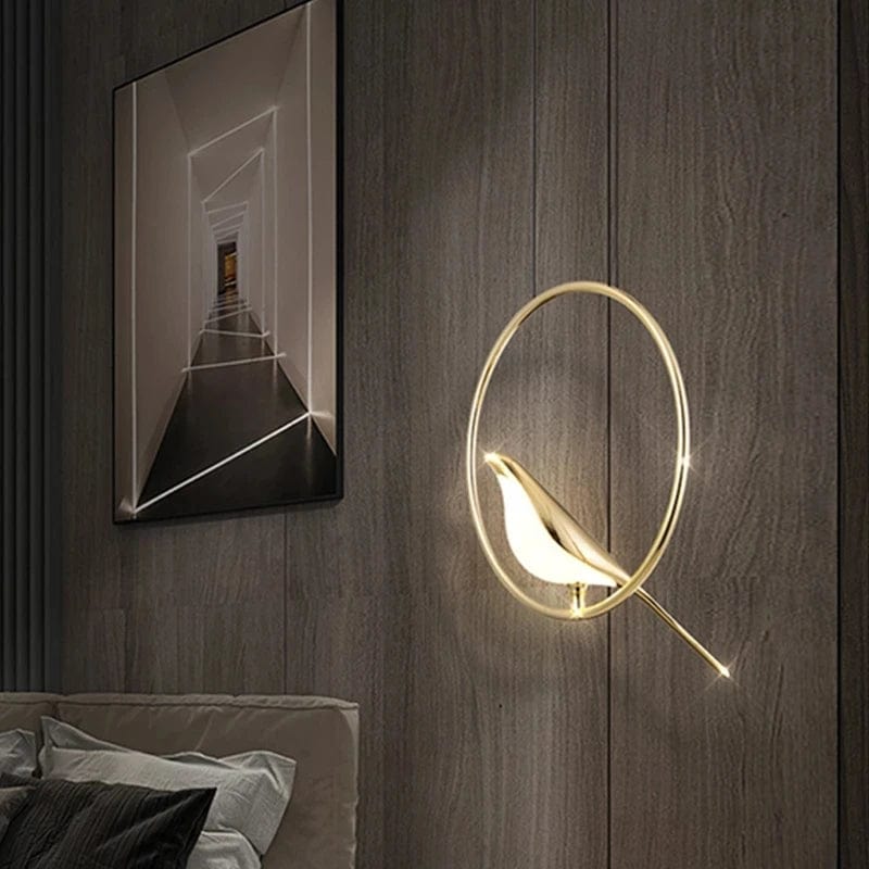 Sophisticated Illumination: Fancy Lights for Home - Nordic Pendant Lamp with Magpie Design