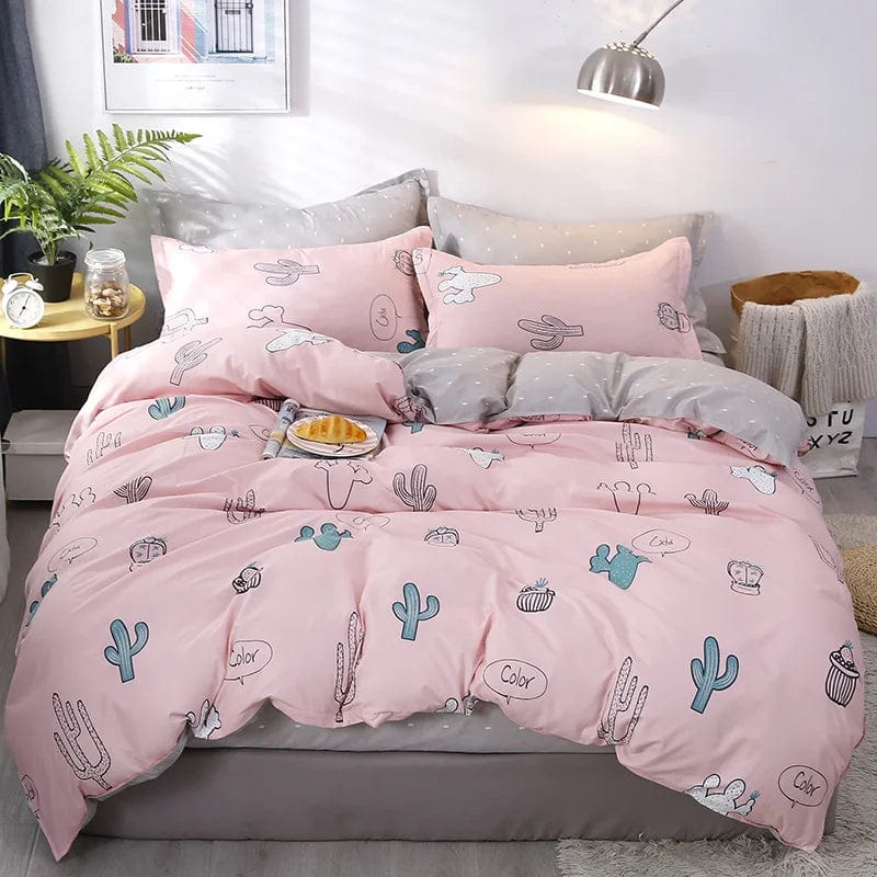 Aloe Vera Cotton Bed Sheet and Quilt Cover Set for Supreme Comfort