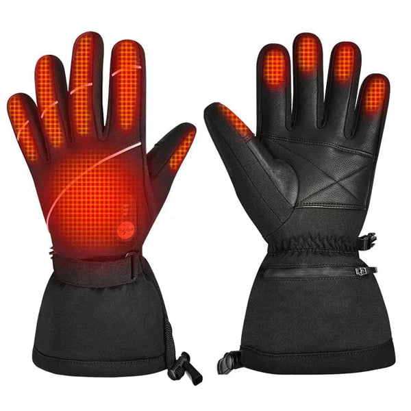 Savior polyester waterproof winter electric snow hand glove men touchscreen snowboard rechargeable heated ski gloves