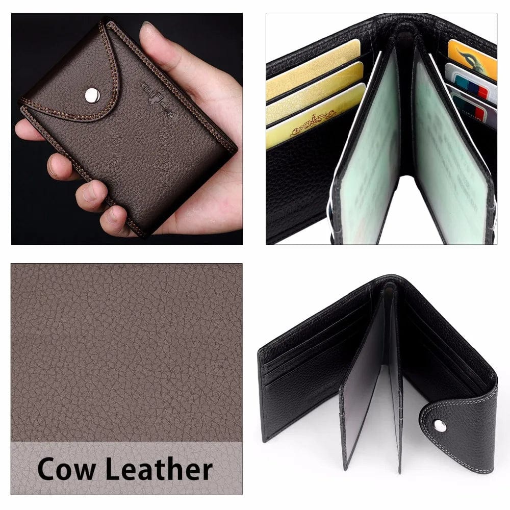 Functional Luxury: Williampolo Wallets Men's Genuine Leather Money Clamp Wallet