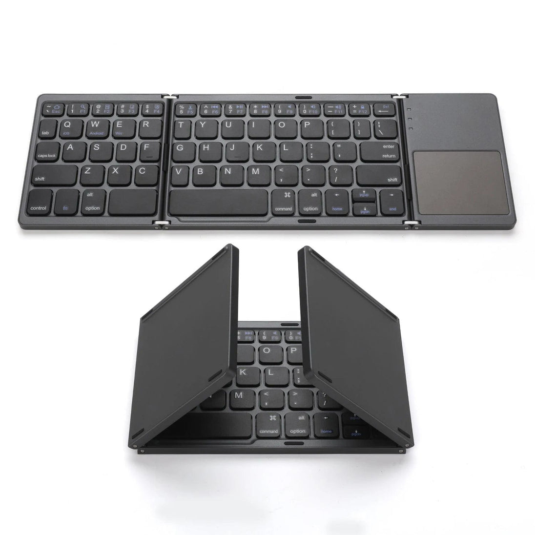 Enhance Productivity on the Go with our Portable Bluetooth Touch Pad Wireless Keyboard