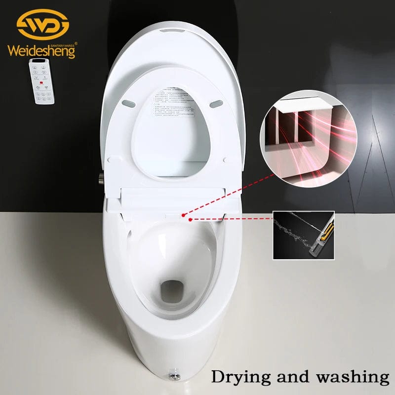 Intelligent High-Tech Automatic Flush Water Closet Toilet