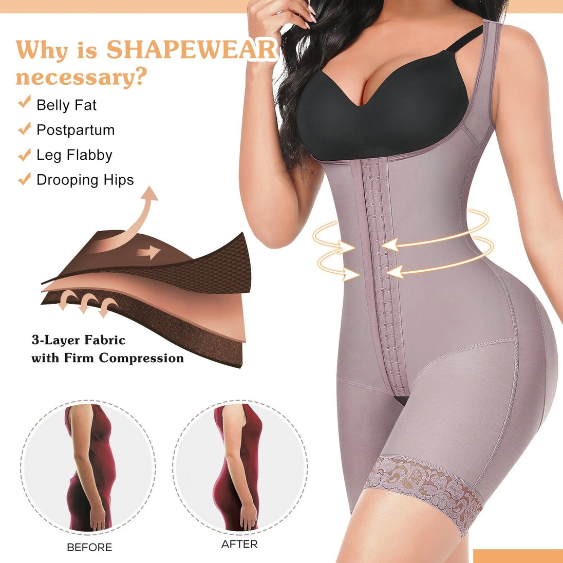 Flawless Silhouette: Colombianas-Inspired High Compression Shapewear for Tummy Control