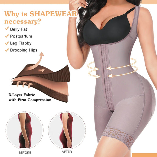 Flawless Silhouette: Colombianas-Inspired High Compression Shapewear for Tummy Control