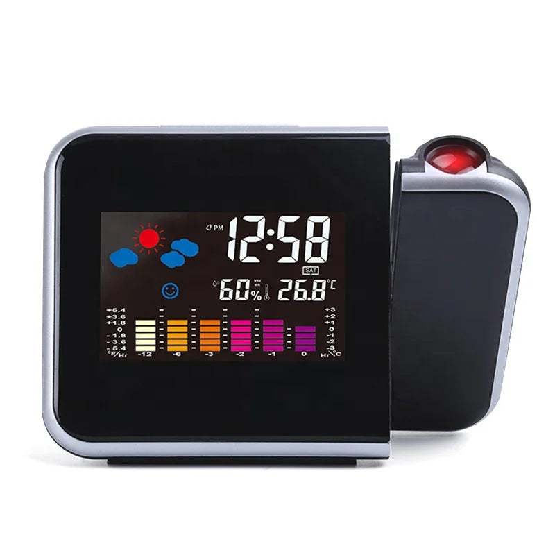 Transform Your Mornings with our Rotating LED Digital Projector Alarm Clock