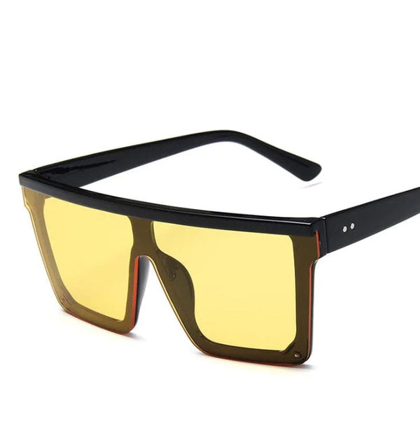 Luxury Designer Retro Classic Oversized Square Sunglasses with Big One-Piece Lenses: Shades for Men and Women