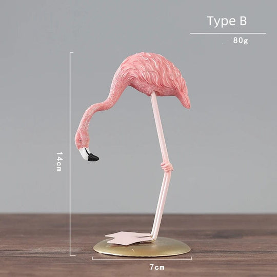 Nordic Flair: Elevate Your Space with Ins Style Resin Flamingo Decor for Family Bliss
