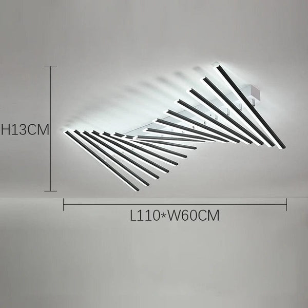 Innovative Elegance: Keyboard-Inspired LED Ceiling Lights - Nordic Designer Fixture for Modern Living Spaces