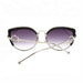 Fashion Luxury Ladies Cat Eye Diamond Shades Glasses Trendy Cateye Shiny Rhinestone Crystal Women Sunglasses 2021