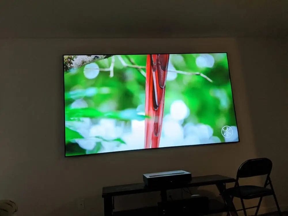 Crystal Clear Elegance: Elevate Your Visuals with the Telon Ultra Short Throw Projector Screen - 100-inch PET Crystal Brilliance
