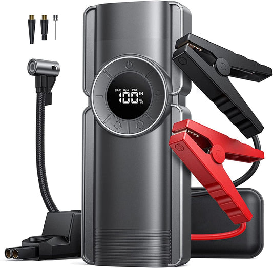Portable Electric Pump and Jump Starter for 12V Cycles 20000mAh