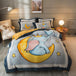 Polyester Velvet Fleece Embroidery Bedding Set for King Size Comfort