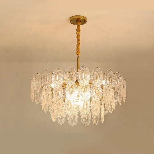 Opulent Illumination: Crystal Lamp - Ceiling-Hanging Chandelier for Luxurious Bedroom Decoration