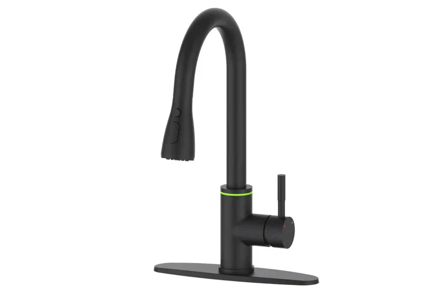 Enhance Your Kitchen Elegance: High-Quality Black Faucet with Smart Touch and LED Illumination