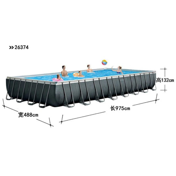 Make a Splash: Rectangular Above Ground Swimming Pool for Family Entertainment