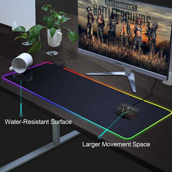 RGB Gaming Mouse Pad - Waterproof RGB Gaming Mouse Pad for Ultimate Performance
