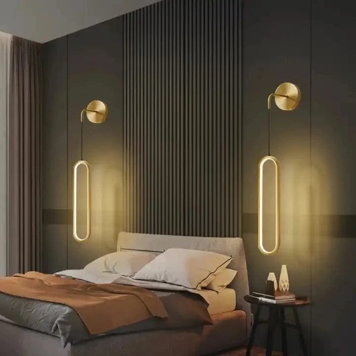 Long Wire Pendant Lamp - LED Lighting for Bedside Bedroom and Living Room Decor