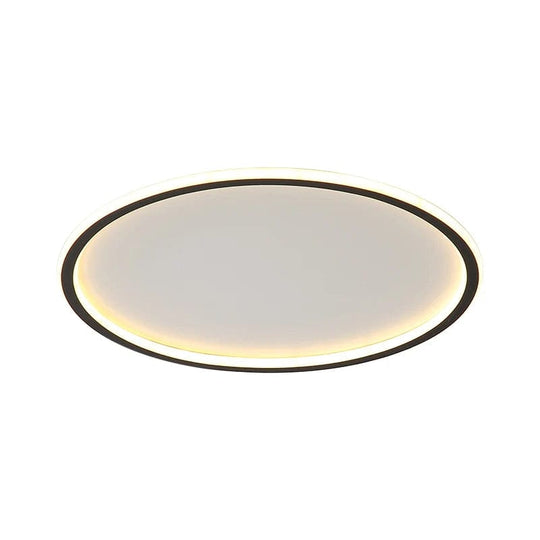 Cozy Elegance: Super Slim Warm White Flush Mount LED Ceiling Light - Perfect for Bedroom and Living Room Ambiance