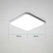 Modern Black Slim LED Ceiling Light - Ideal Home Lighting for Bedroom and Living Room Ceilings