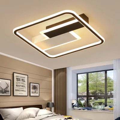 LED Simple Modern Ceiling Lamp Atmosphere Package for Master Bedroom and Study Spaces