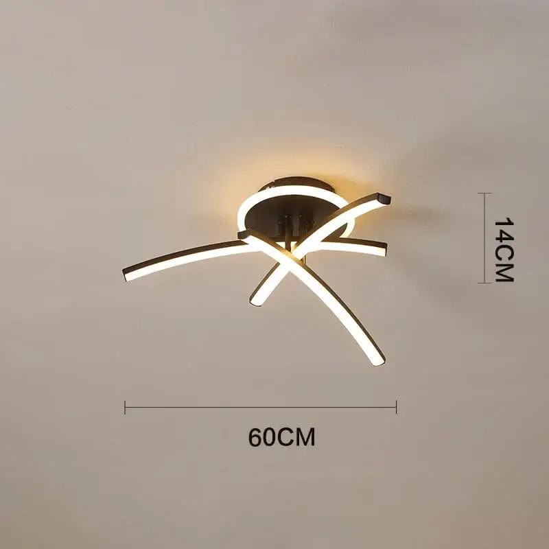 White Natural Light Fixtures - Contemporary LED Ceiling Lamp for Modern Living Spaces