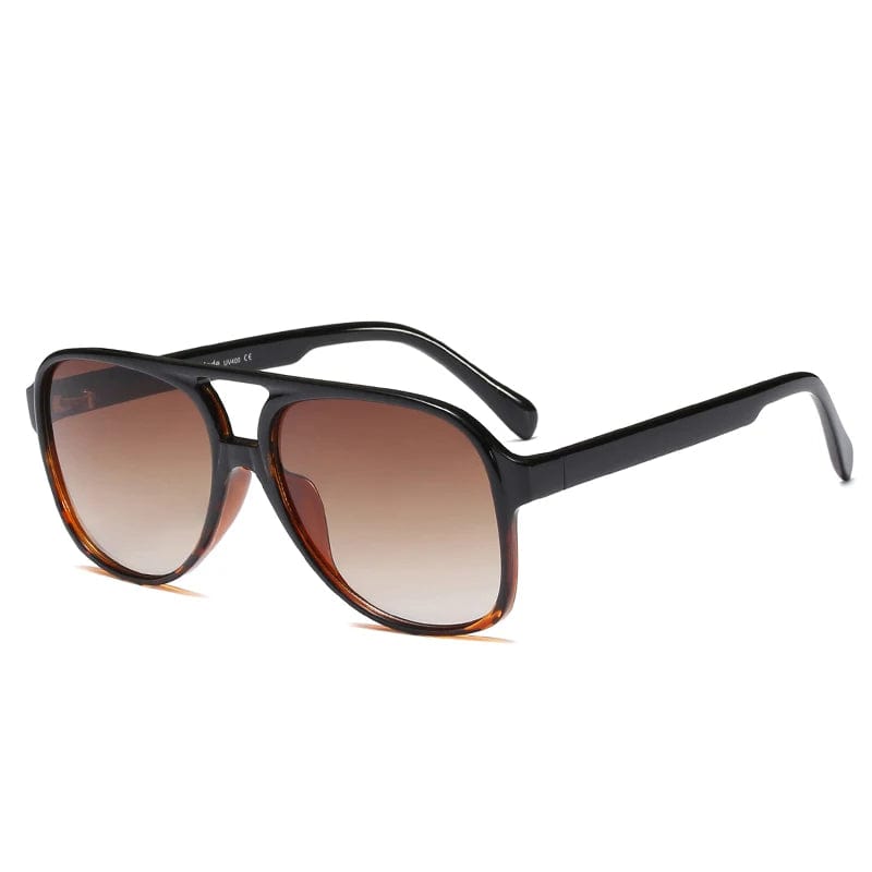 High Quality Fashion Pilot Sunglasses - Big Frame Square Driving Sun Shades Glasses