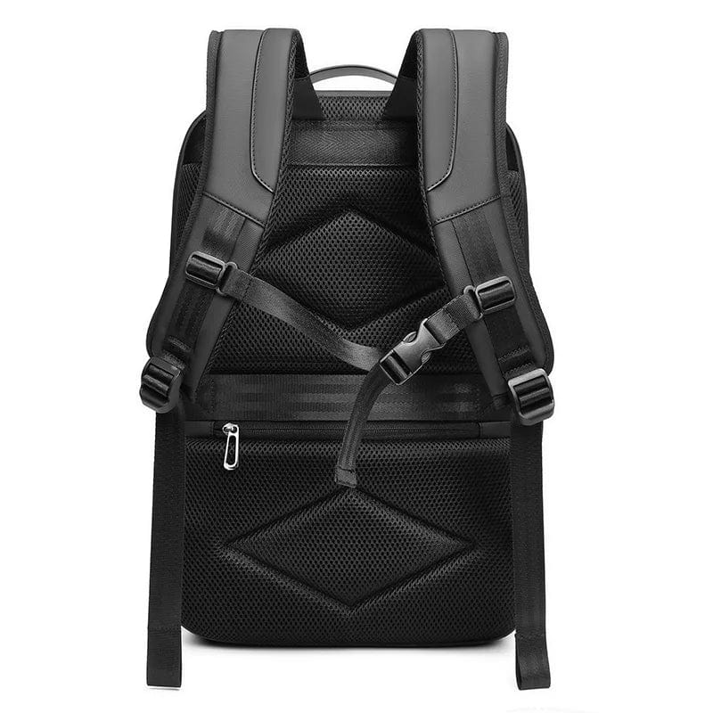 Modern Style, Maximum Security: The Ultimate Men's Backpack for Connectivity and Protection