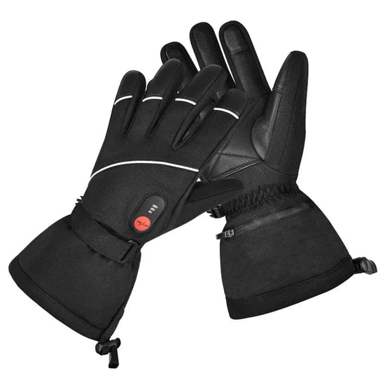 Savior polyester waterproof winter electric snow hand glove men touchscreen snowboard rechargeable heated ski gloves