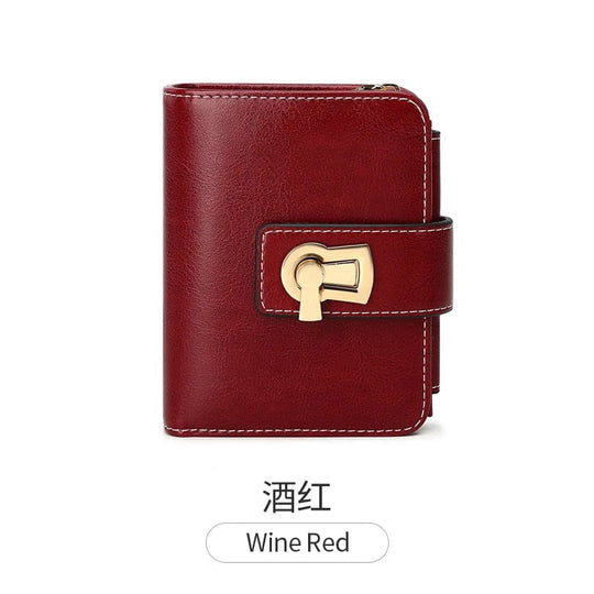 Secure Style Companion: Fashionable Vintage Wallet for Women with RFID Blocking and Coins Organizer