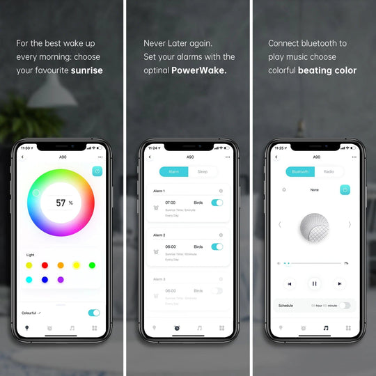 Smart Sunrise Alarm Clock - Natural Wake-Up with EDUP A90