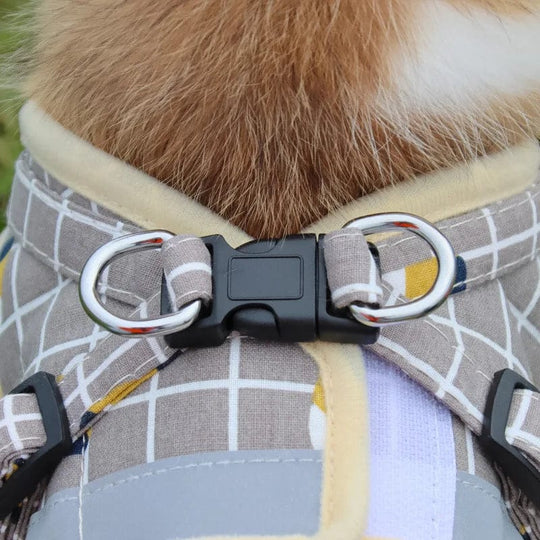 Soft Cotton Mesh Reflective Harness for Small Dogs and Cats