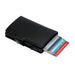 Tech meets Style: Slim Carbon Fiber PU Leather Smart Wallet with RFID Pop-Up Card Holder